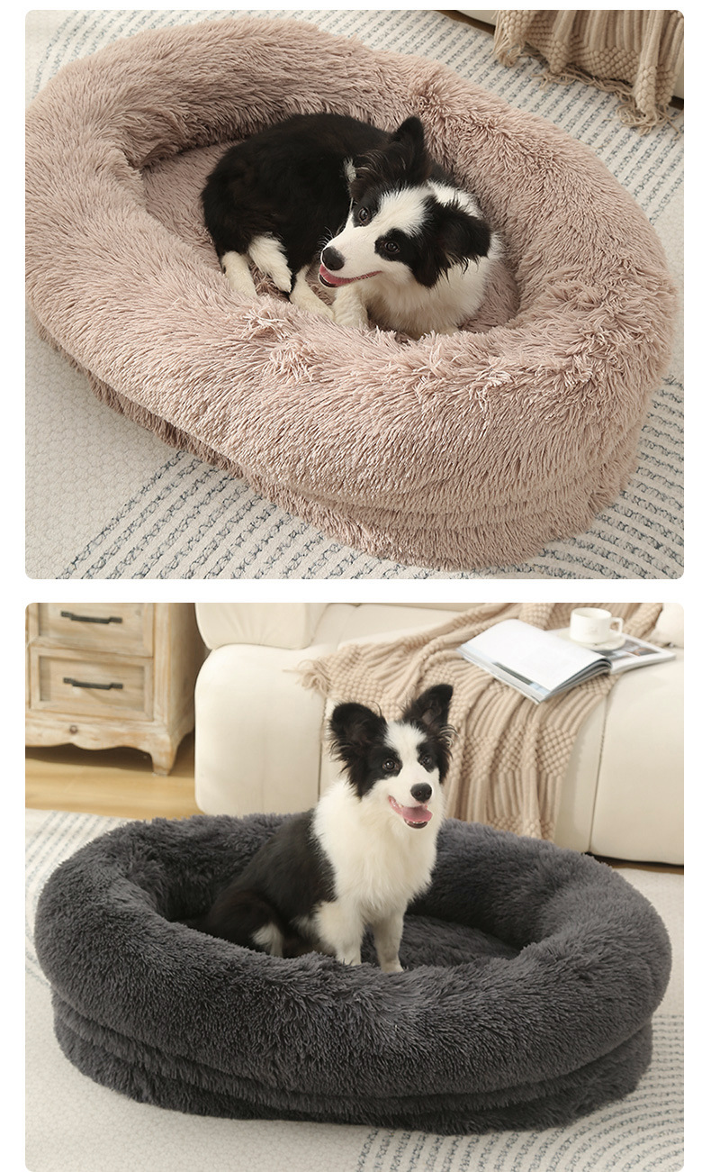 Long Plush Pet Bed Mat for Dogs & Cats – Warm, Washable, Non-Slip Winter Comfort
