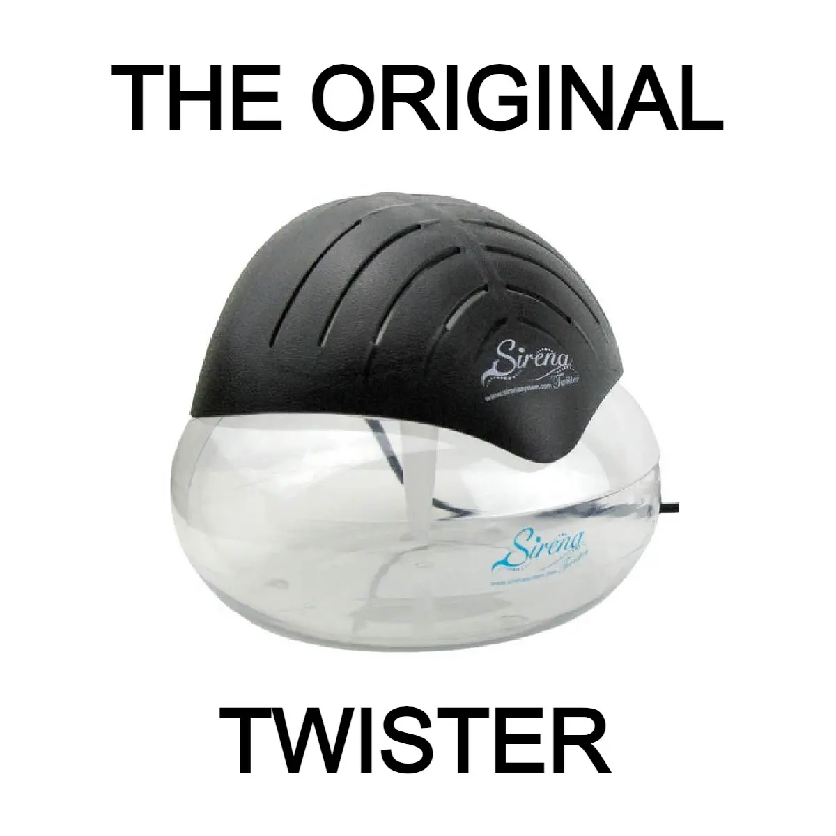 Sirena Twister Air Purifier – Water-Based Air Cleaner with 7-Color LED Night Light & Aromatherapy