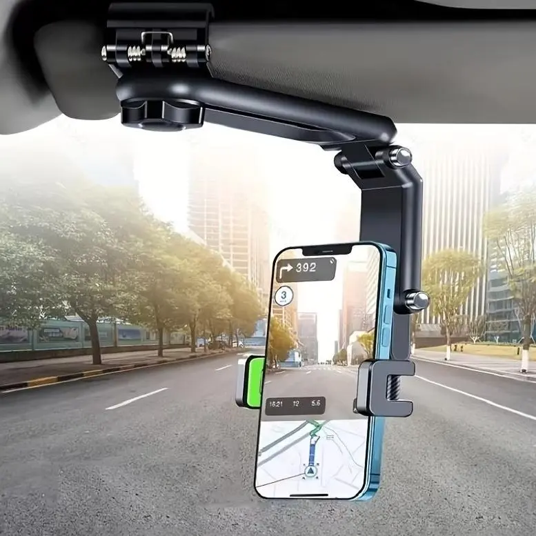 Joytutus Car Phone Mount – 360° Rotatable, Long Adjustable Arm & Anti-Scratch Clamp