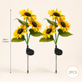 Solar Sunflower Garden Stake Lights | 2026 Upgraded | 2/4/6 Pack | IP65 Waterproof | Realistic Outdoor Decor
