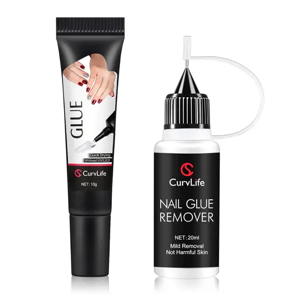 10g Nail Glue & Remover Kit – Fast-Drying Press-On Adhesive Gel