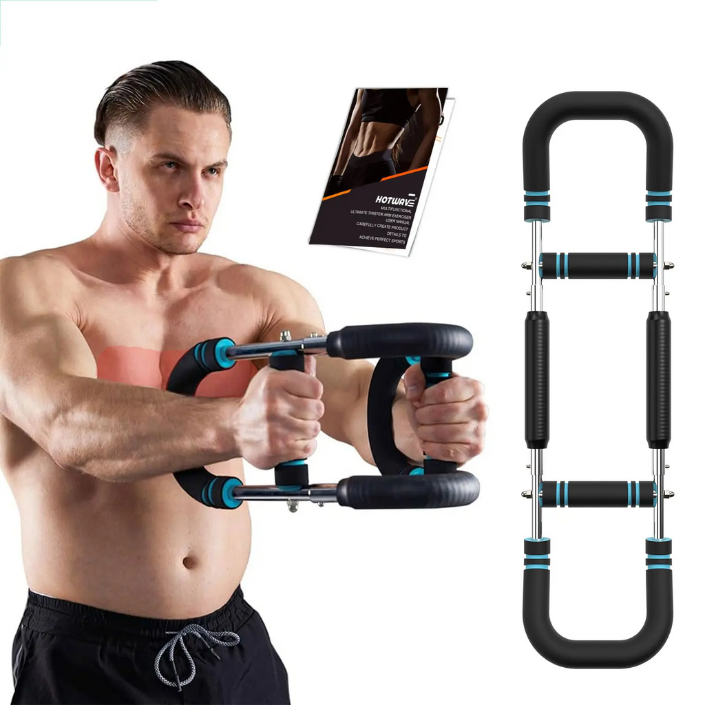 Twister Arm & Chest Trainer | Adjustable Spring Resistance | Full Upper Body Workout | Home Gym Equipment