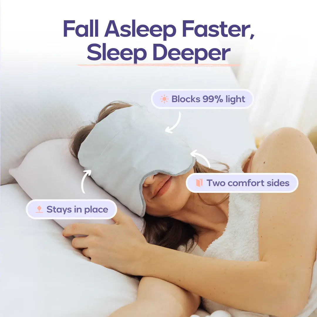 Weighted Eye Mask – Strapless 360° Blackout Sleep Mask