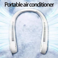 Hands-Free Neck Fan – Bladeless, Rechargeable, 4000mAh Battery, 3 Speeds, Ultra-Quiet Wearable Cooling Fan for Outdoors & Sports