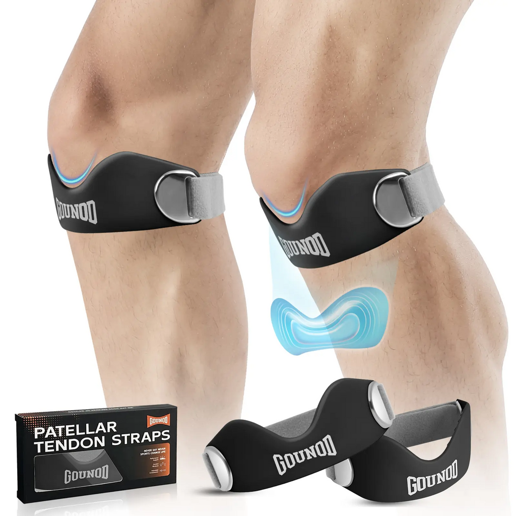 Patella Knee Strap – Silicone Support Band for Running, Basketball & Gym | 2 & 4 Pack