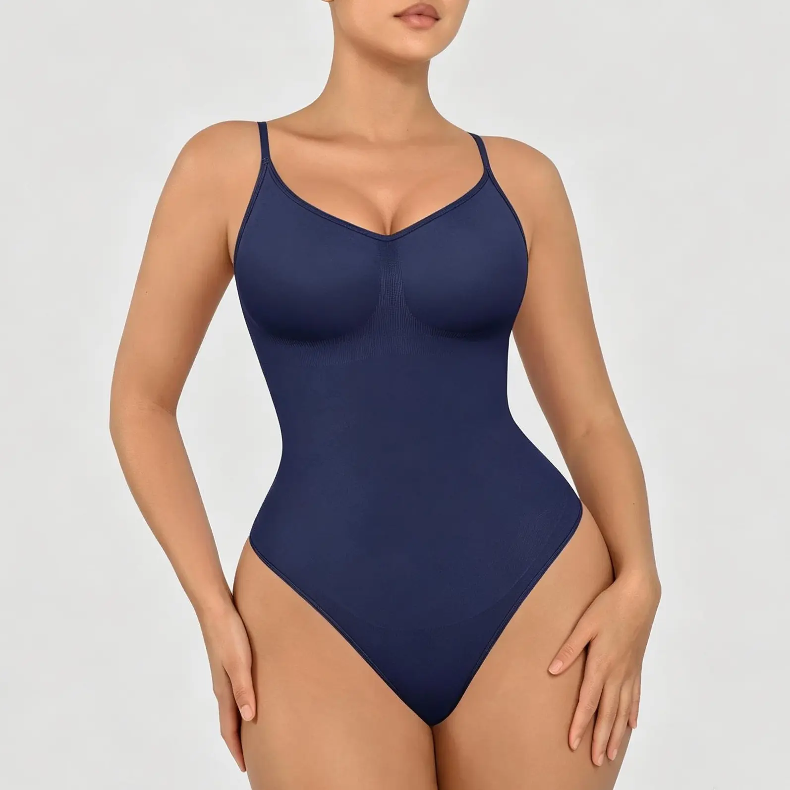 FeelinGirl Thong Bodysuit Shapewear | Seamless Tummy Control & Slimming