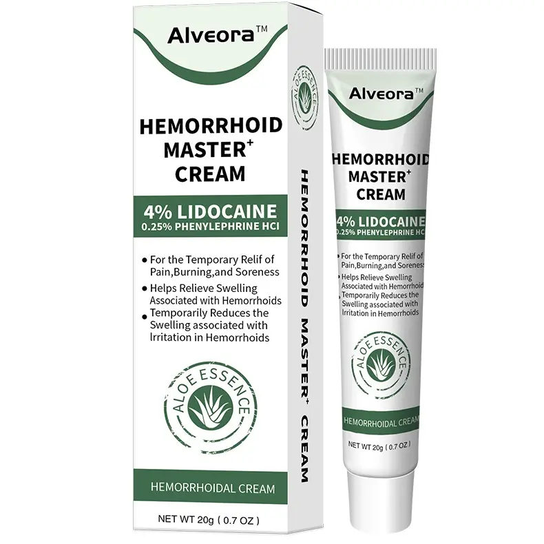 Alveora 3 Hemorrhoid Gel – Cooling Relief for Pain, Itch & Inflammation with Carthamus Seed & Scutellaria Extract