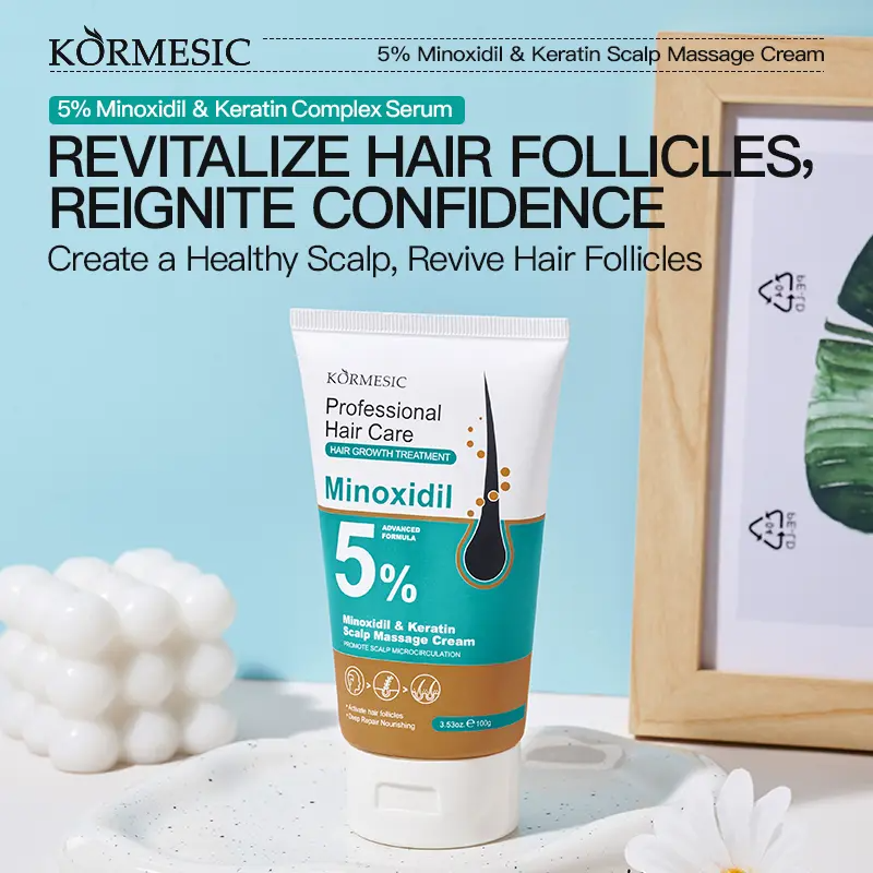 5% Minoxidil Scalp Care Cream with Keratin & Ginger