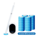 SOPAMI Disposable Toilet Brush Kit – No-Touch Rotating Cleaner with Refill Heads & Holder