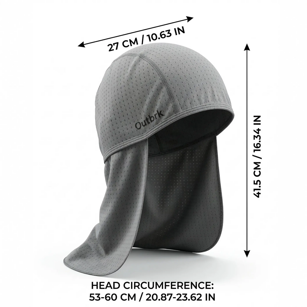 Outbrk Cooling Skull Cap with Neck Shield – UPF Sun Protection | Moisture-Wicking, Ultra-Lightweight (33g)