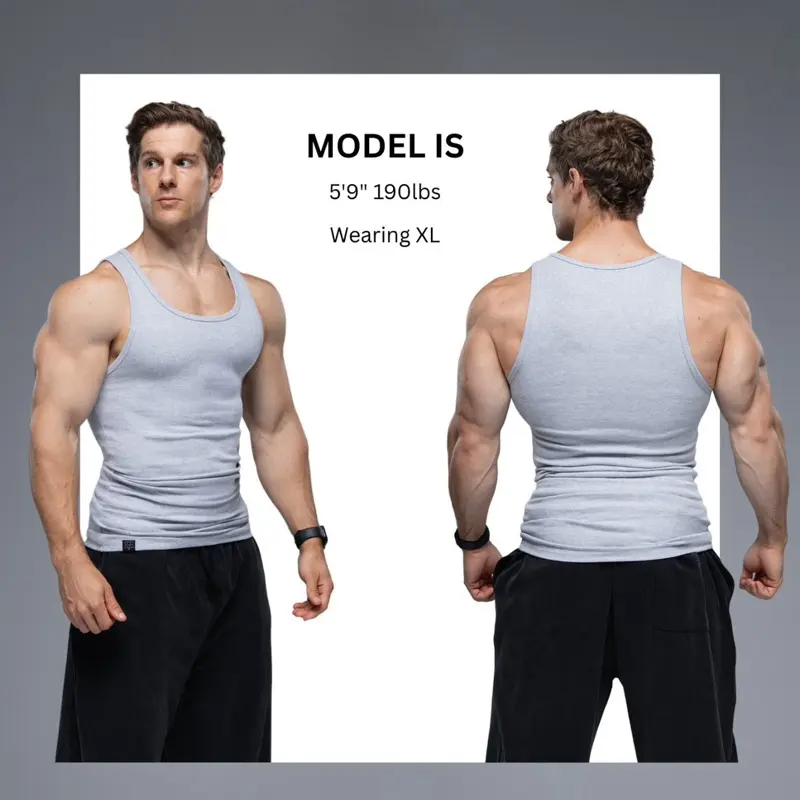 EKKO Lifestyle Beater – Soft 350 GSM Tank Top, True-to-Size Fit | Multi-Pack Options