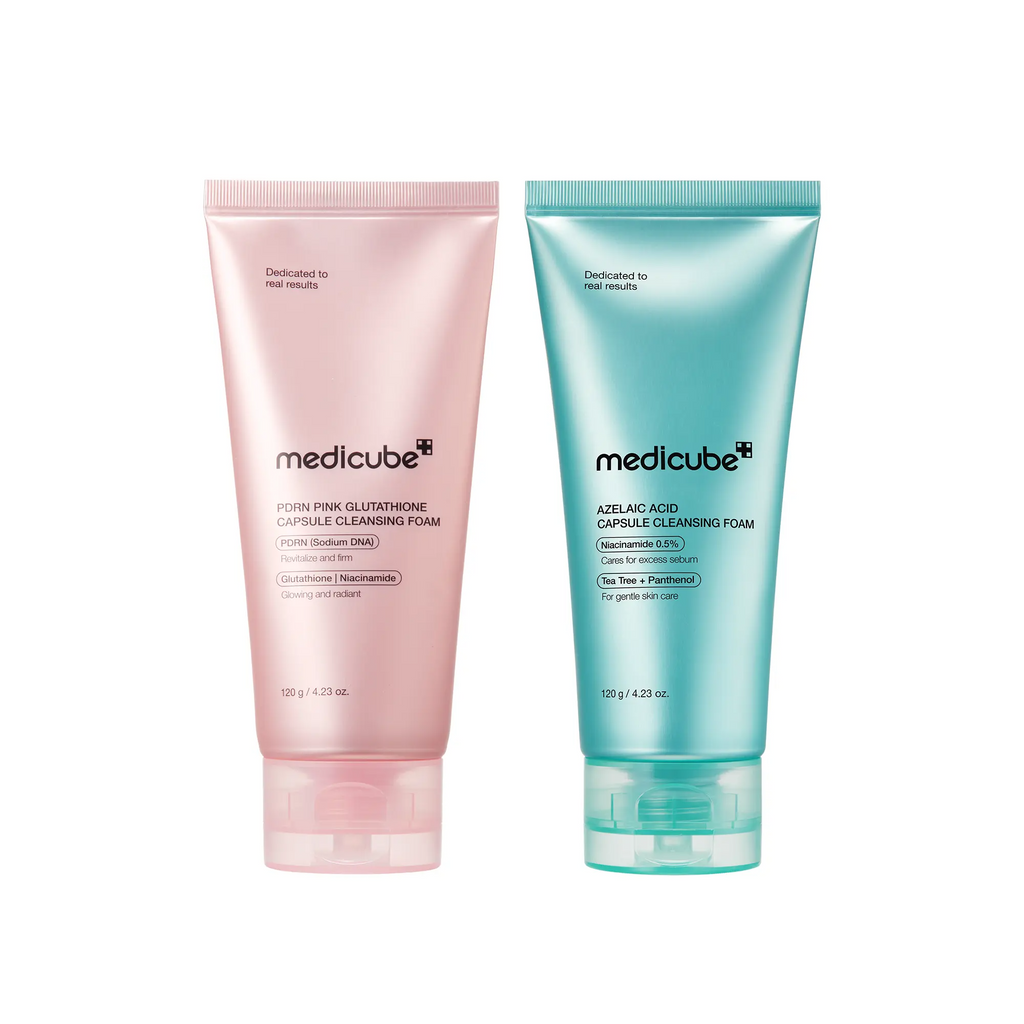 Mix & Match Capsule Cleansing Foam Set | PDRN, Azelaic Acid, Kojic Acid Daily Face Wash for Uneven Skin Tone, Glow Hydration, Brightening