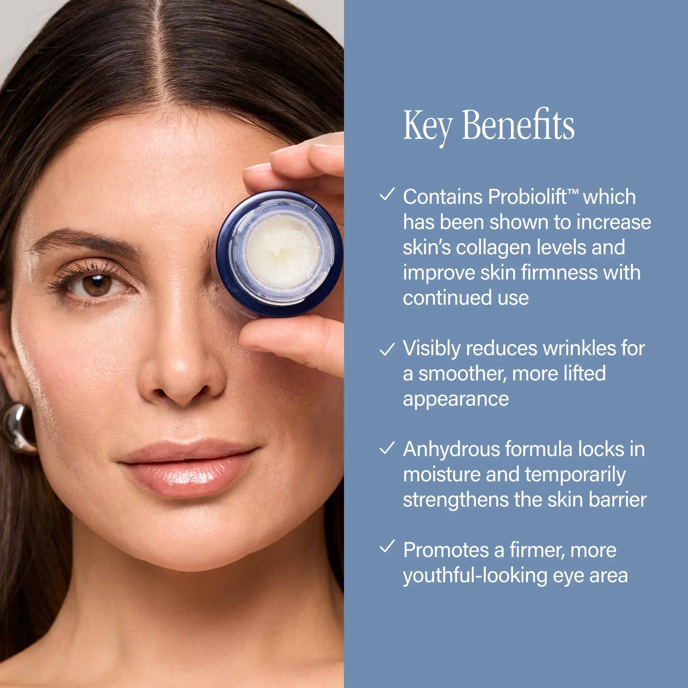 Anhydrous Eye Balm Anti-aging eye treatment powered by a Tri Retinol Complex to visibly target fine lines