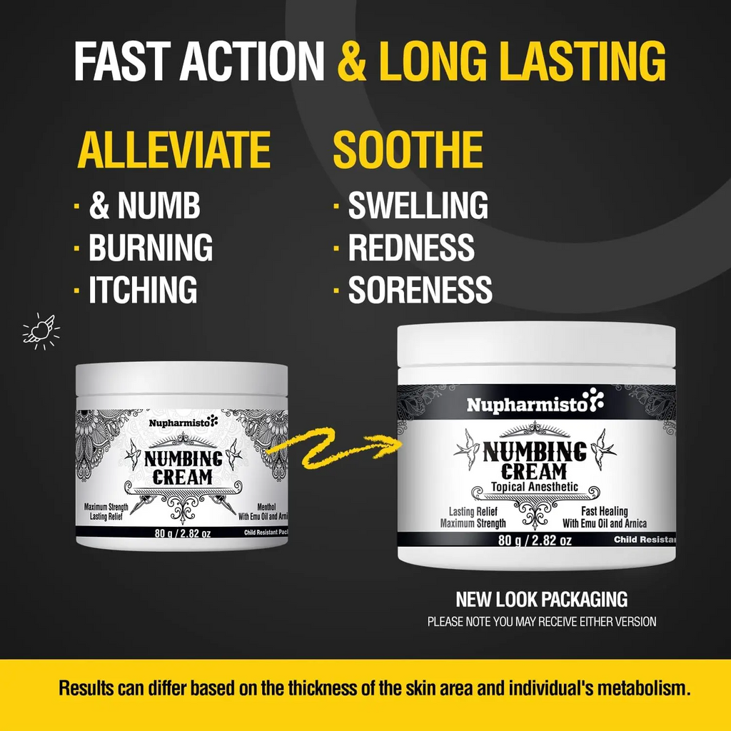 Tattoo Numbing Cream – Maximum Strength Lidocaine & Menthol