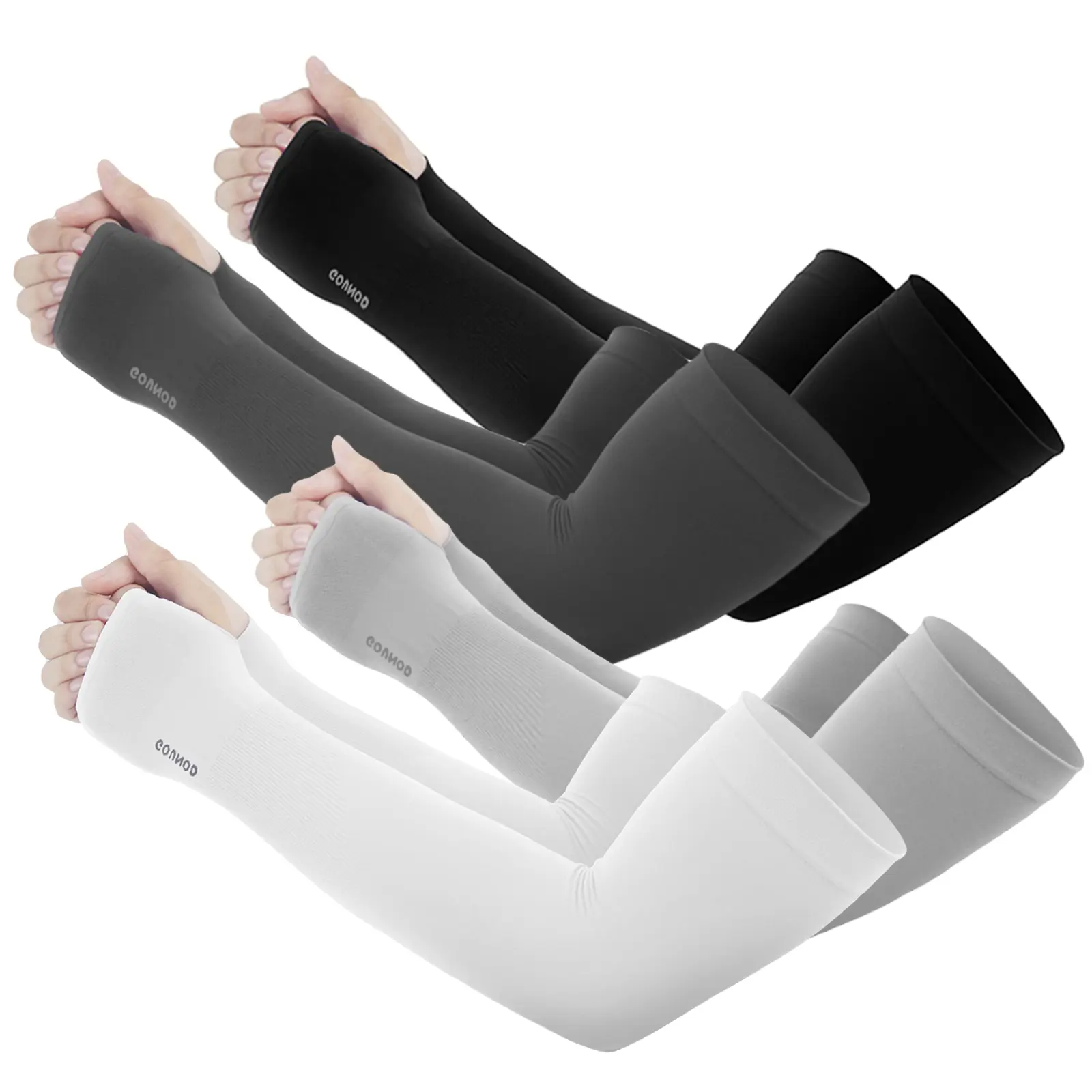 UPF 50+ Sun Protection Arm Sleeves with Thumb & Watch Hole | Men & Women