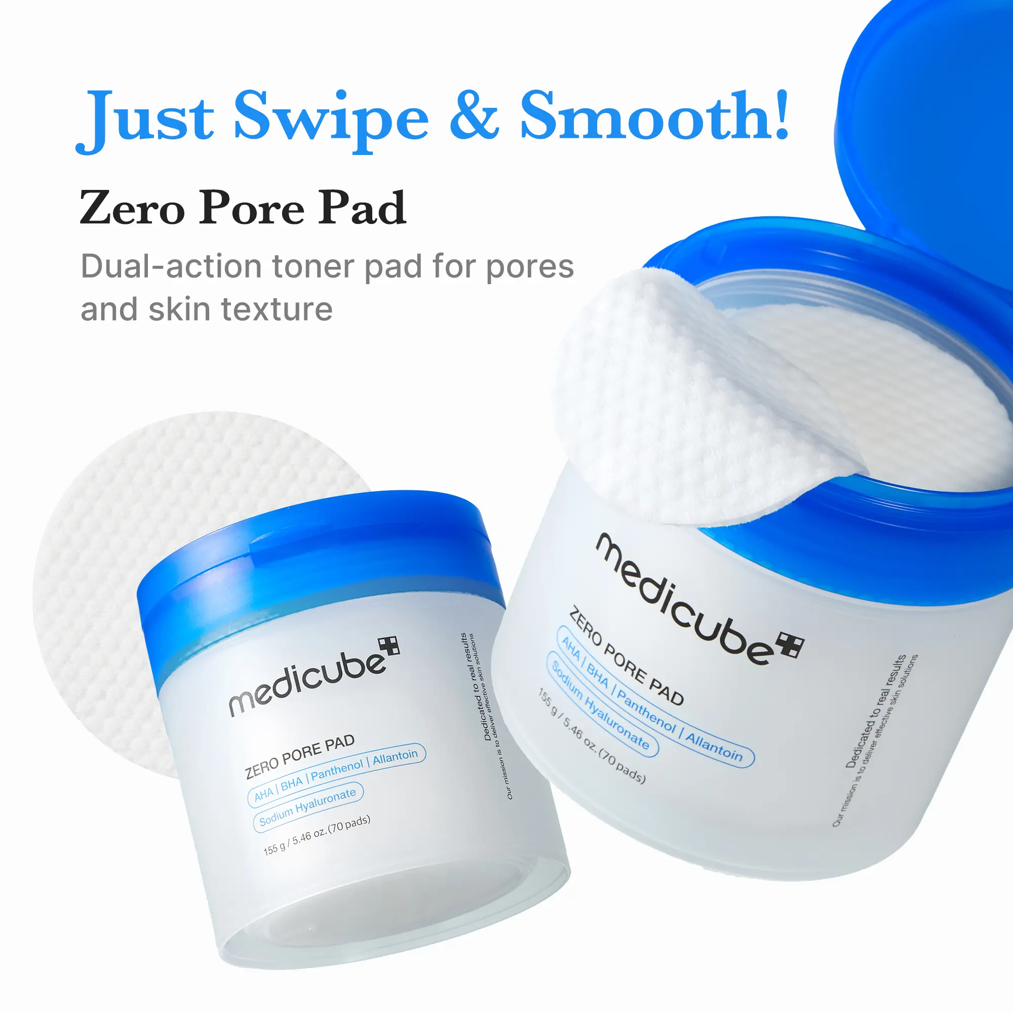 Zero Pore Pads (AHA + BHA) Viral Toner Pads