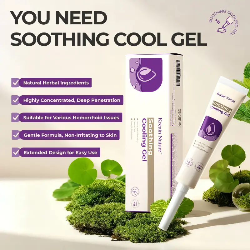 Hemorrhoid Relief Gel | Natural Herbal Formula | Soothing Skin Gel | 1/2/3/5 Pack