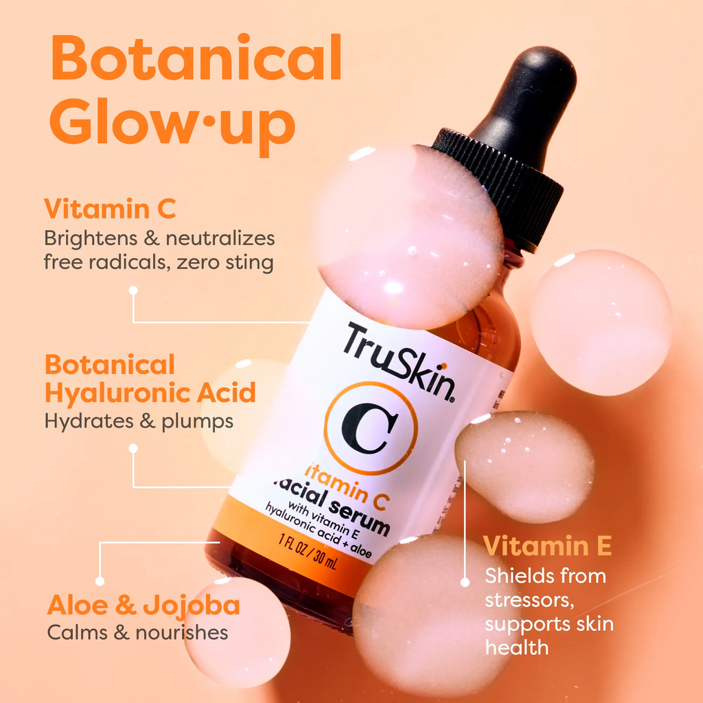 TruSkin Vitamin C Brightening Serum with Aloe, Jojoba Oil