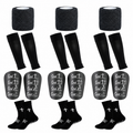 Men's Anti-Slip Soccer Socks & Shin Guard Set