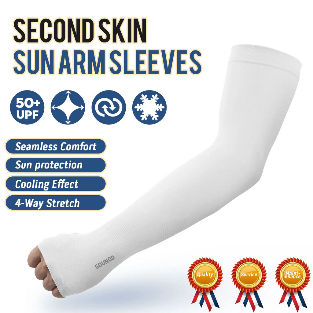 UPF 50+ Sun Protection Arm Sleeves with Thumb & Watch Hole | Men & Women