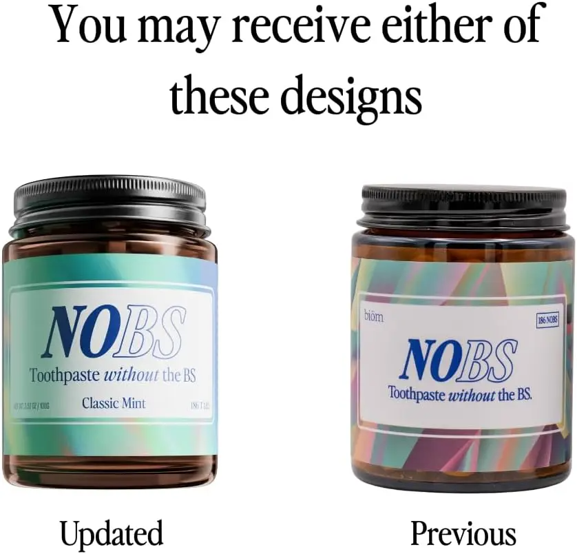 NOBS Toothpaste Tablets – Nano Hydroxyapatite | Fluoride-Free, Plastic-Free & Travel-Ready