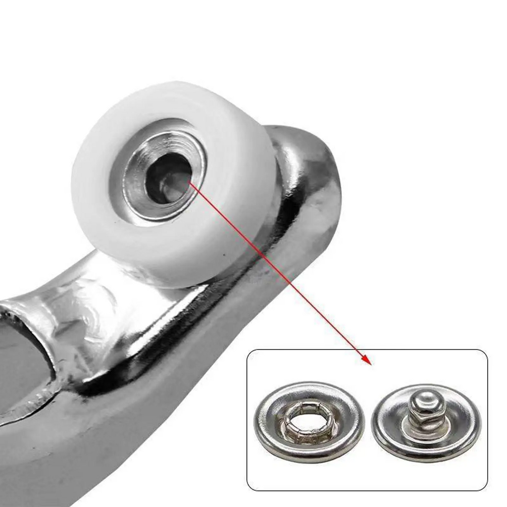 100Pcs Metal Snap Button Kit with Pliers | Stainless Steel Press Studs | DIY Sewing & Garment Repair