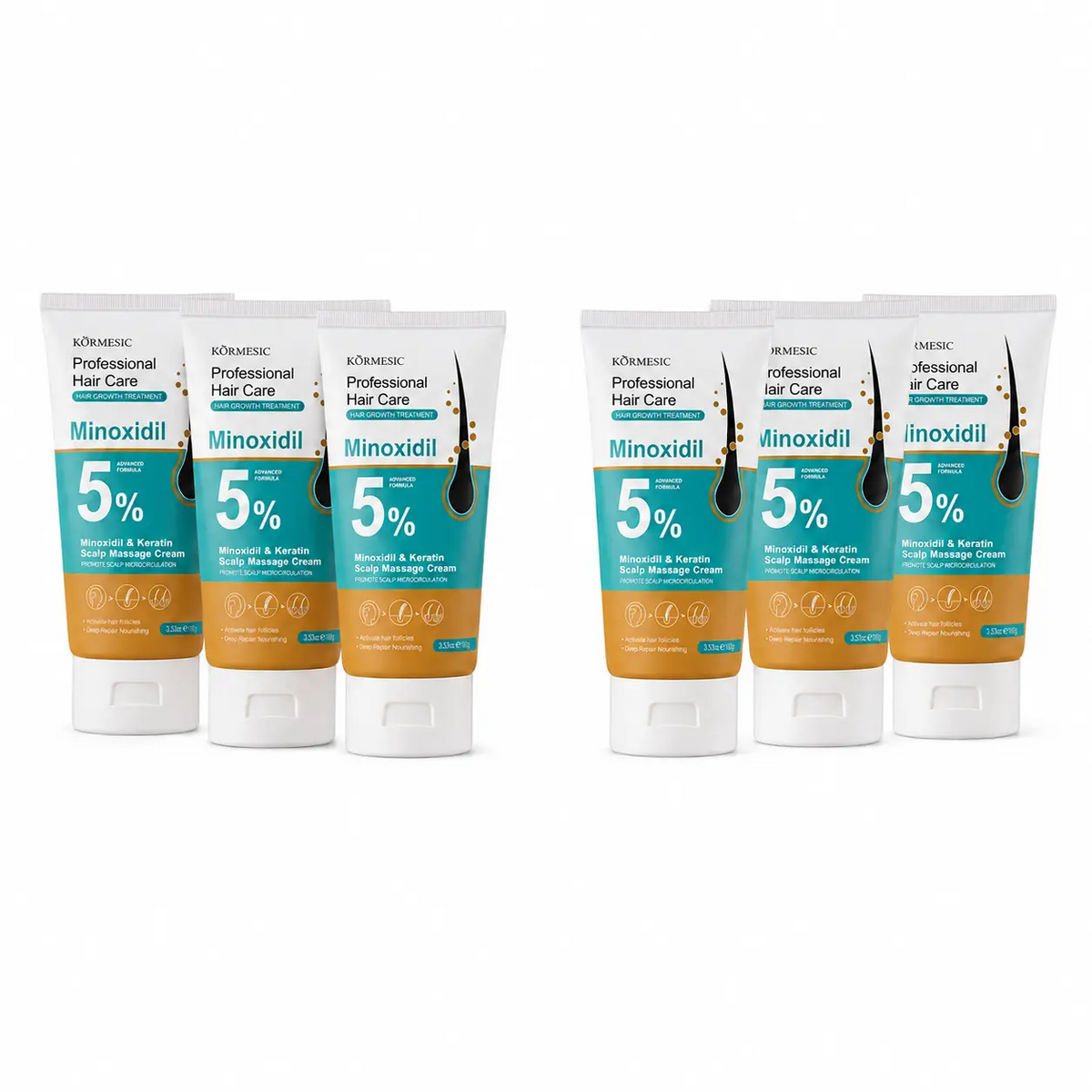 5% Minoxidil Scalp Care Cream with Keratin & Ginger