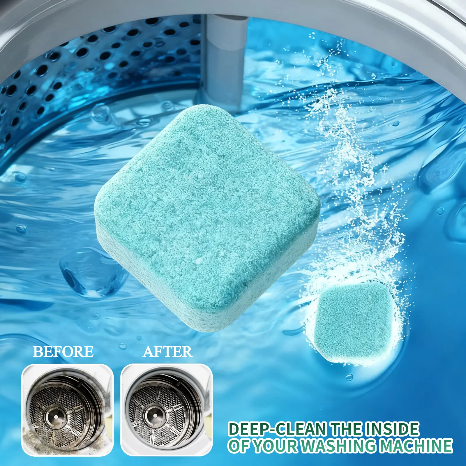 SOPAMI Washing Machine Cleaner Tablets | Eco-Friendly, Pet-Safe Deep Clean