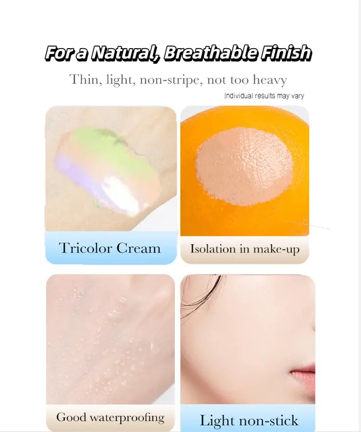 3-in-1 Color Correcting Facial Serum, Moisturizing Primer, , SPF 50 PA+++, Brightening Primer for Even Skin Tone