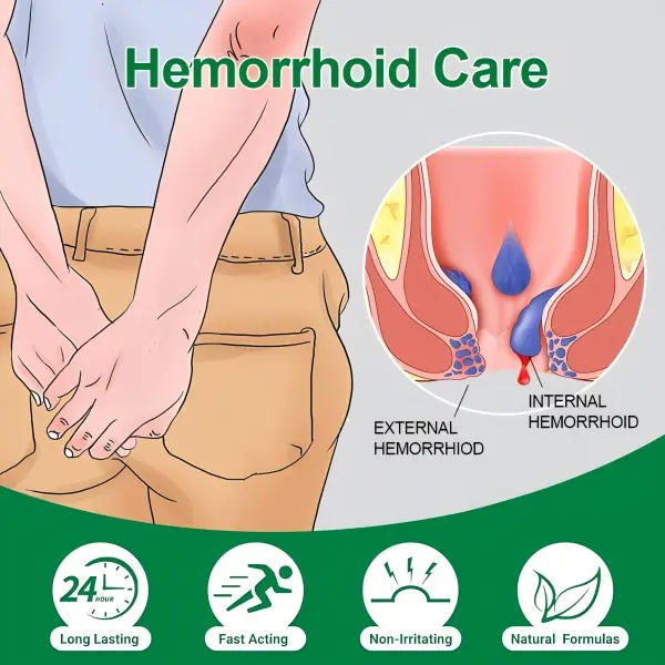 Organic Aloe Vera Hemorrhoid Cream-Gel 1.4oz – Soothing Relief for Pain, Itch & Swelling | Alcohol-Free, Sensitive Skin Safe