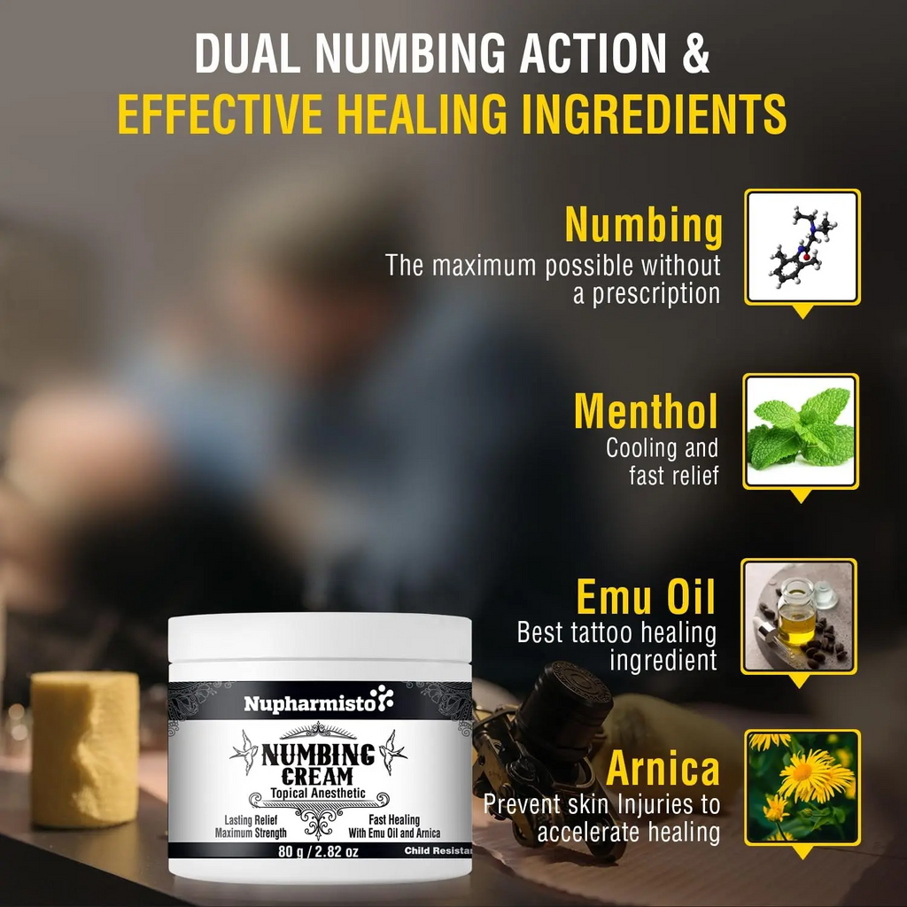 Tattoo Numbing Cream – Maximum Strength Lidocaine & Menthol