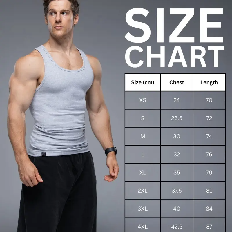 EKKO Lifestyle Beater – Soft 350 GSM Tank Top, True-to-Size Fit | Multi-Pack Options