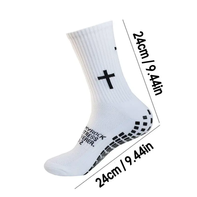 Men's Anti-Slip Soccer Socks & Shin Guard Set