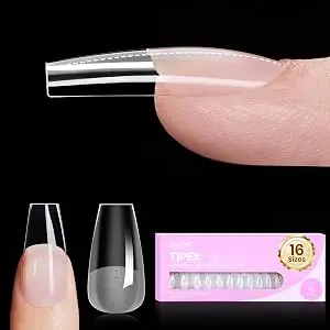 Beetles Tipex Lite Nail Extension Tips – 16 Sizes, Multiple Shapes