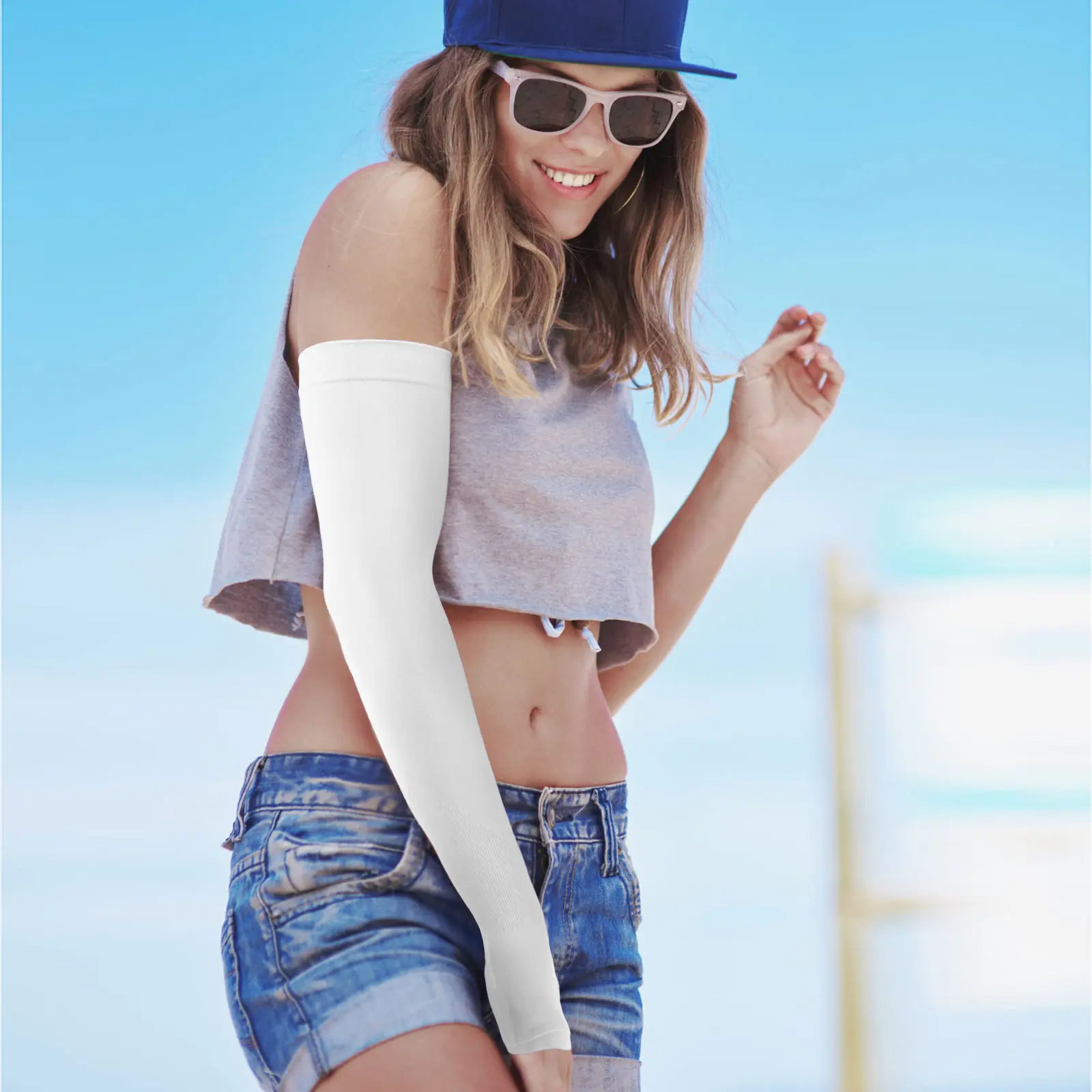 UPF 50+ Sun Protection Arm Sleeves with Thumb & Watch Hole | Men & Women