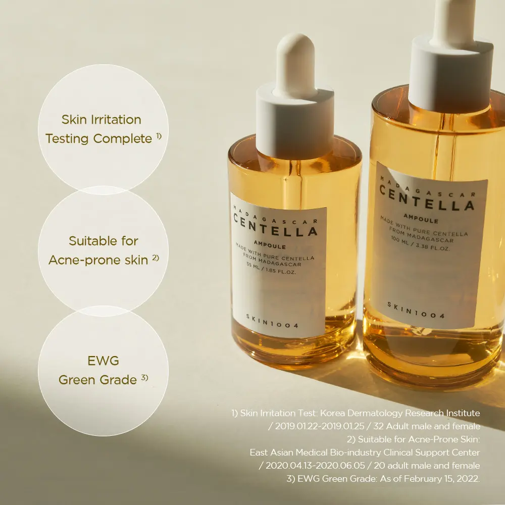 Centella Ampoule (55ml & 100ml) - Hydrating Facial Serum Soothes and Calms Sensitive Skin