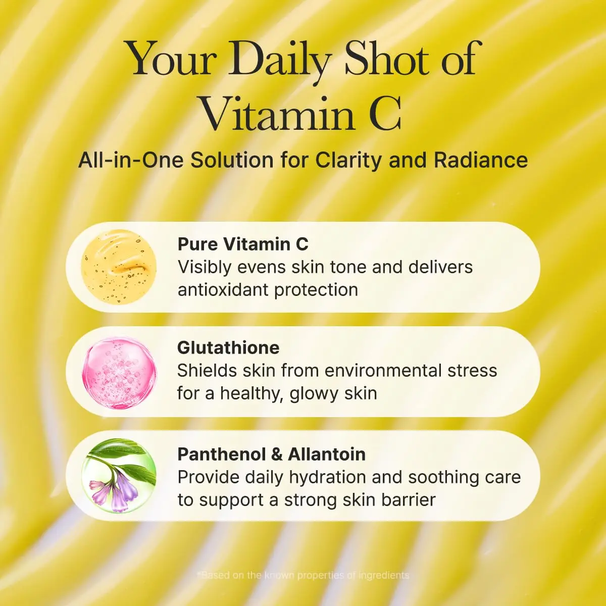 2PCS Arencia Vitamin C Booster Shot Serum with Glutathione, Niacinamide and Vitamin E for Dark Spot Care
