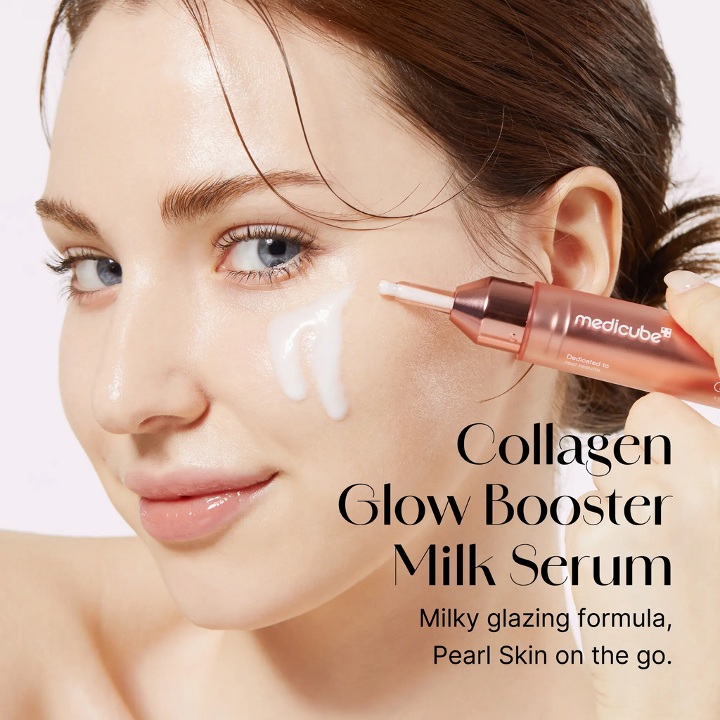 Milky Glow Lock Collagen Duo l Collagen Glazed Milky Glow Wrapping Mask  Collagen Glow Booster Milk Serum for Hydration & Radiance