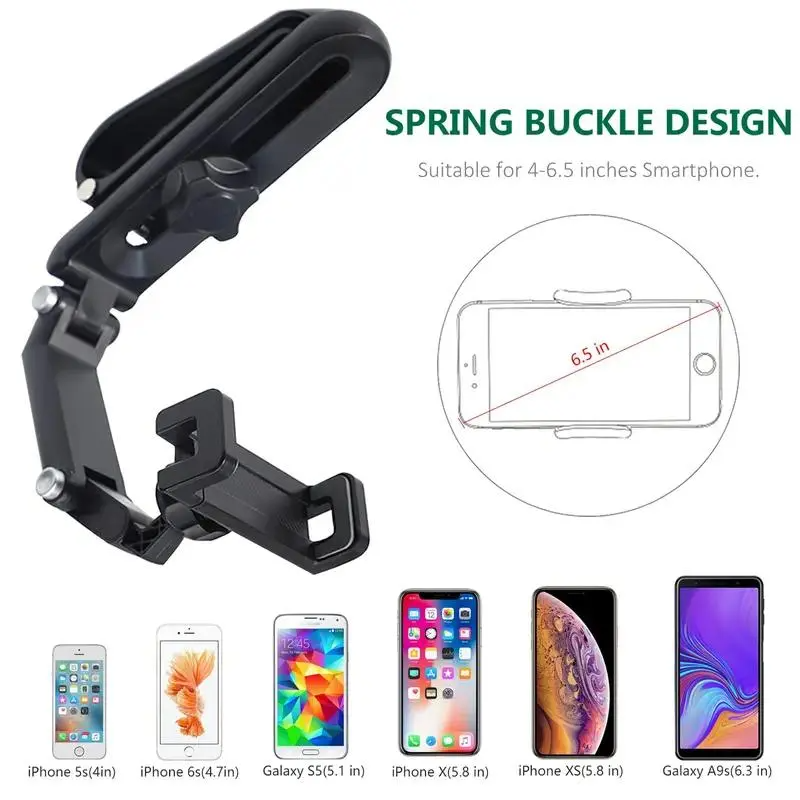 Joytutus Car Phone Mount – 360° Rotatable, Long Adjustable Arm & Anti-Scratch Clamp