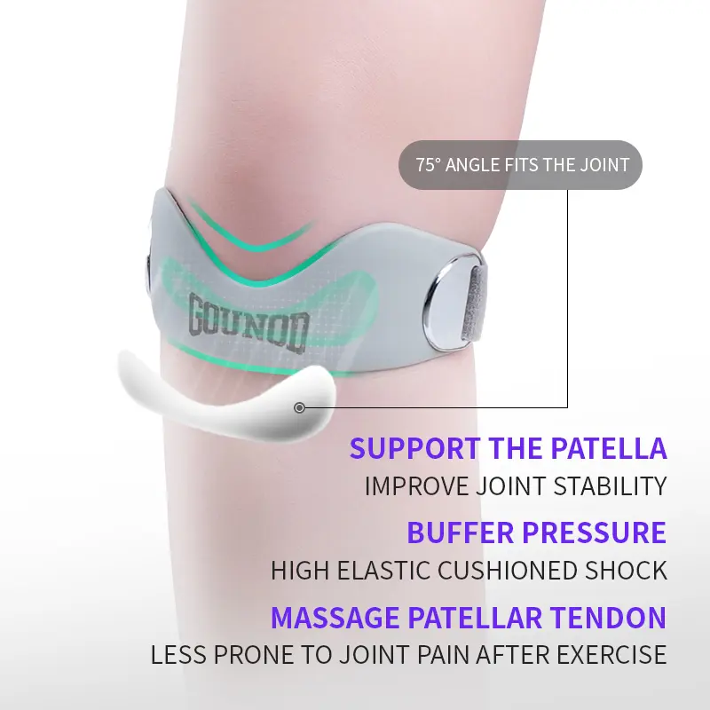 Patella Knee Strap – Silicone Support Band for Running, Basketball & Gym | 2 & 4 Pack