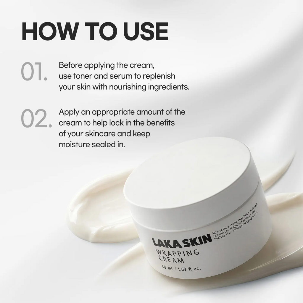 Wrapping CreamㅣMakeup-prepping CreamㅣMaintains applied skincare benefits, boosts hydration