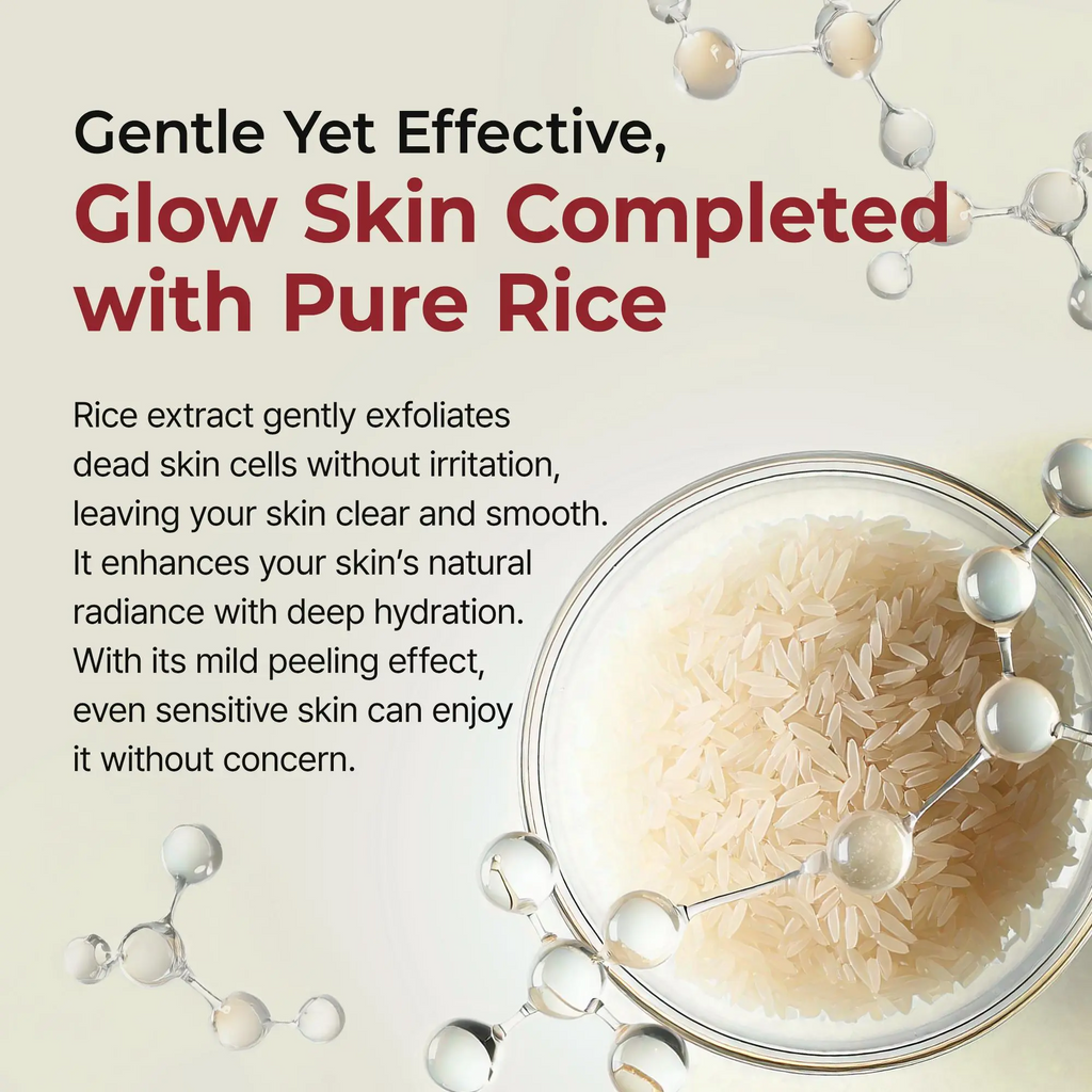 Glow Rice Ampoule Duo - Gentle Exfoliator for Glowing, Smooth Skin | Blackhead Whitehead Care |