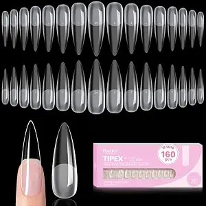 Beetles Tipex Lite Nail Extension Tips – 16 Sizes, Multiple Shapes