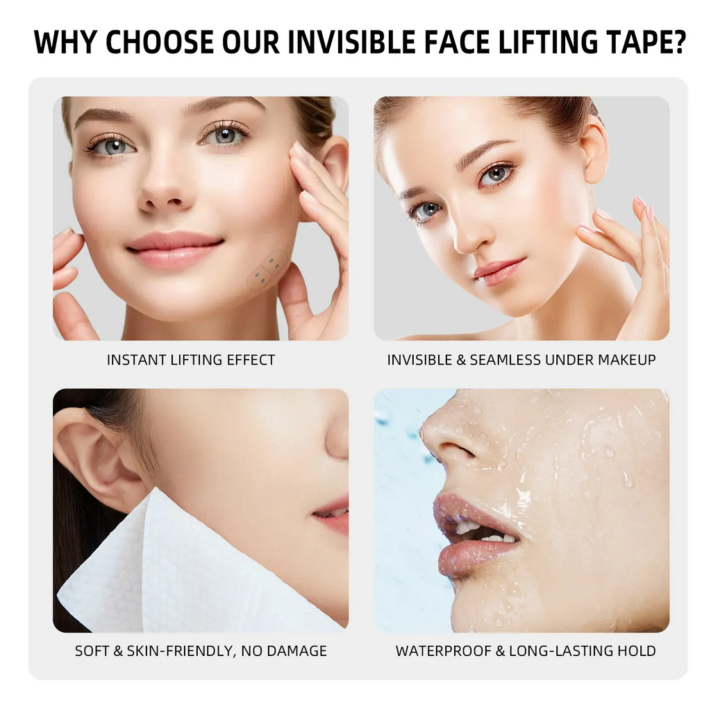 Face Lifting Tape - 120 PCS Ultra-thin Invisible Facial Patches