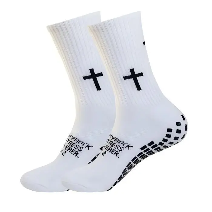 Men's Anti-Slip Soccer Socks & Shin Guard Set