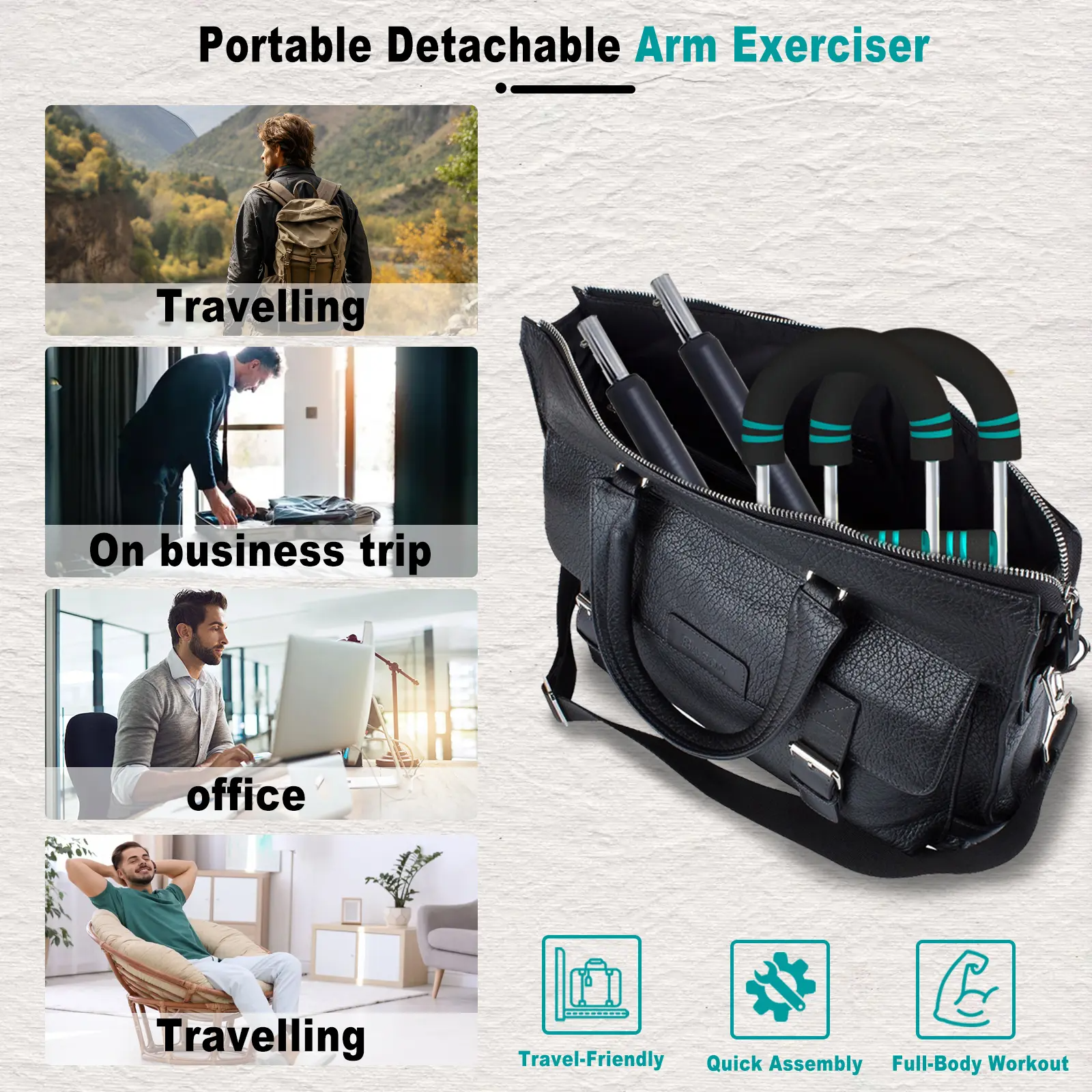 Twister Arm & Chest Trainer | Adjustable Spring Resistance | Full Upper Body Workout | Home Gym Equipment