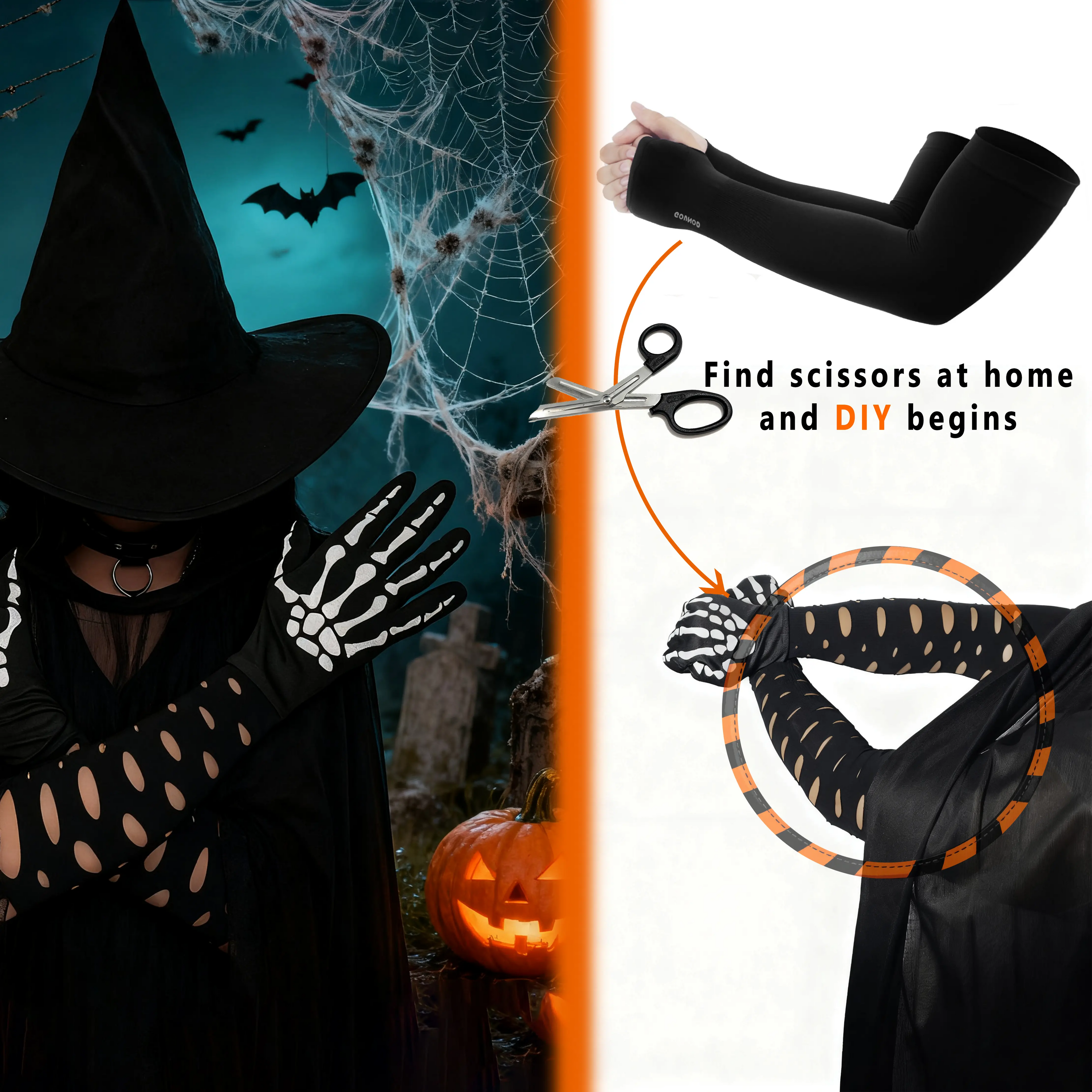 UPF 50+ Sun Protection Arm Sleeves with Thumb & Watch Hole | Men & Women