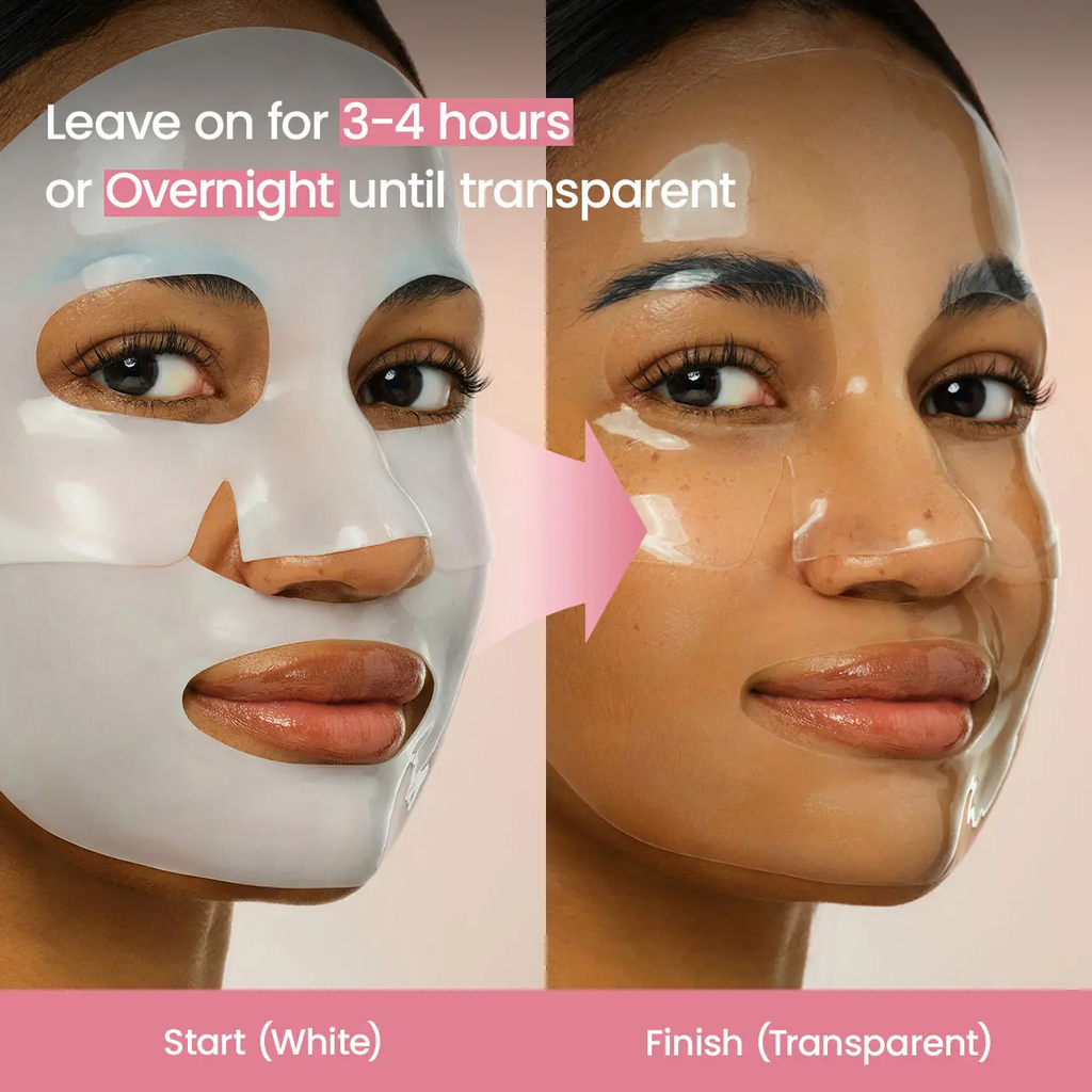 Hydrogel Face Masks, Caffeine for tired Eyes, Anti-Aging, Skin Plumper, Glow Skin, Pore Tightening