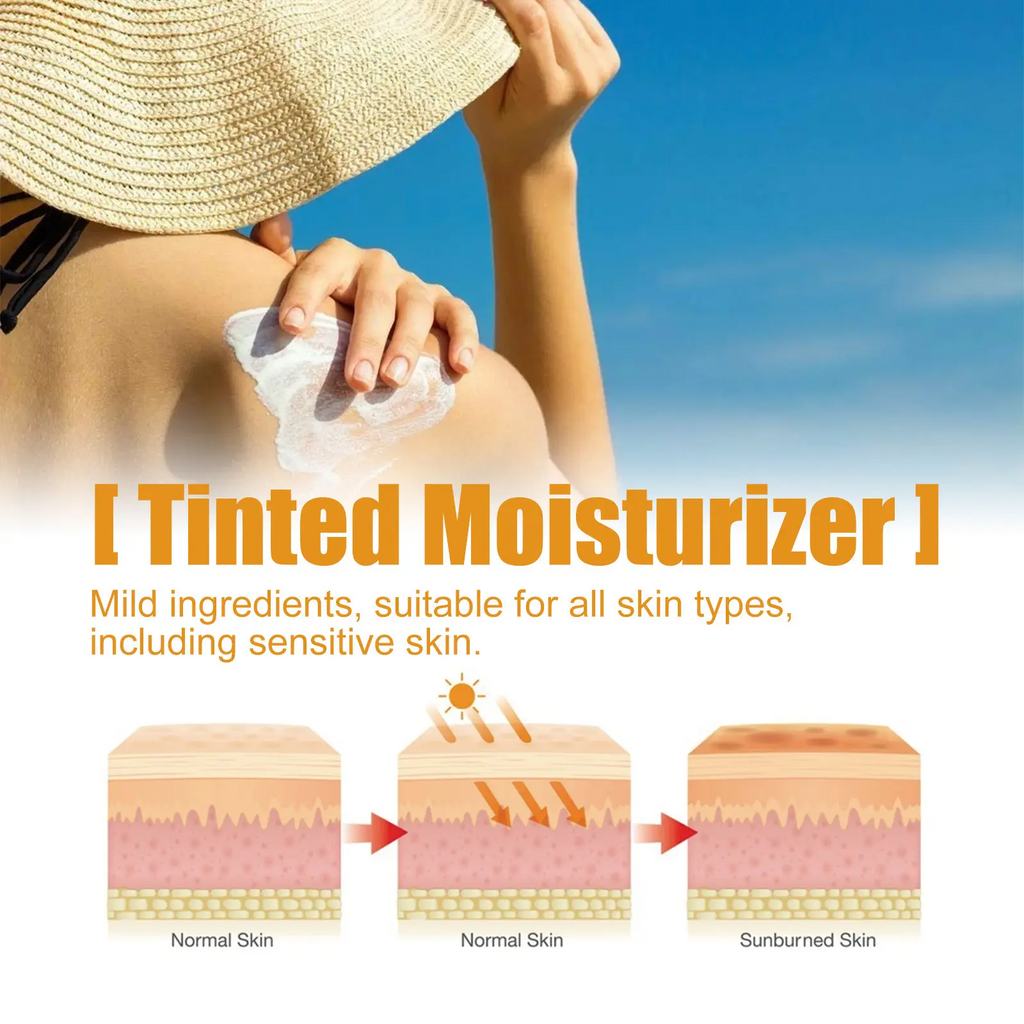 Sunscreen to prevent sunburn and tanning, Universal Tinted Face  Moisturizer Sunscreen