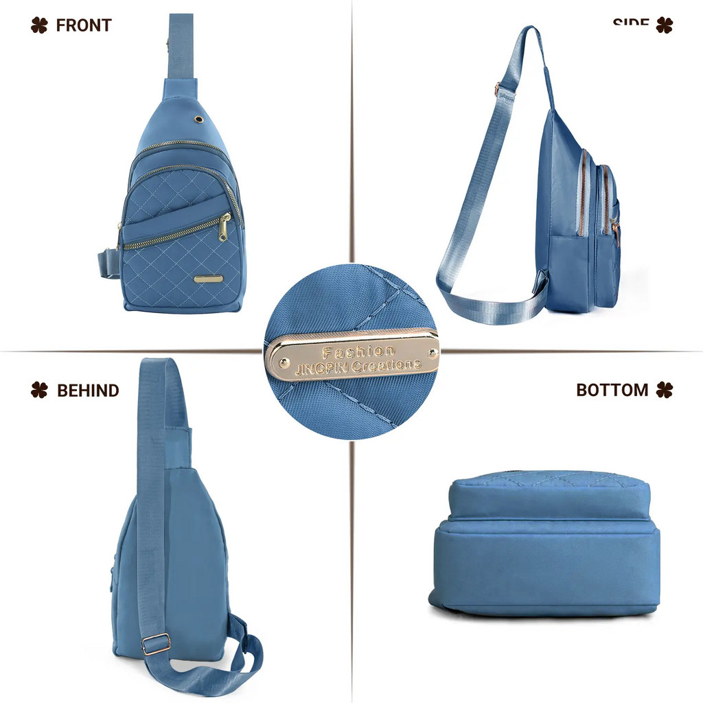 Women's Crossbody Chest Bag | Compact Multi-Pocket Fanny Pack for Travel & Outdoors
